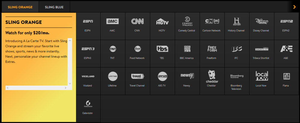 Sling TV Orange Package